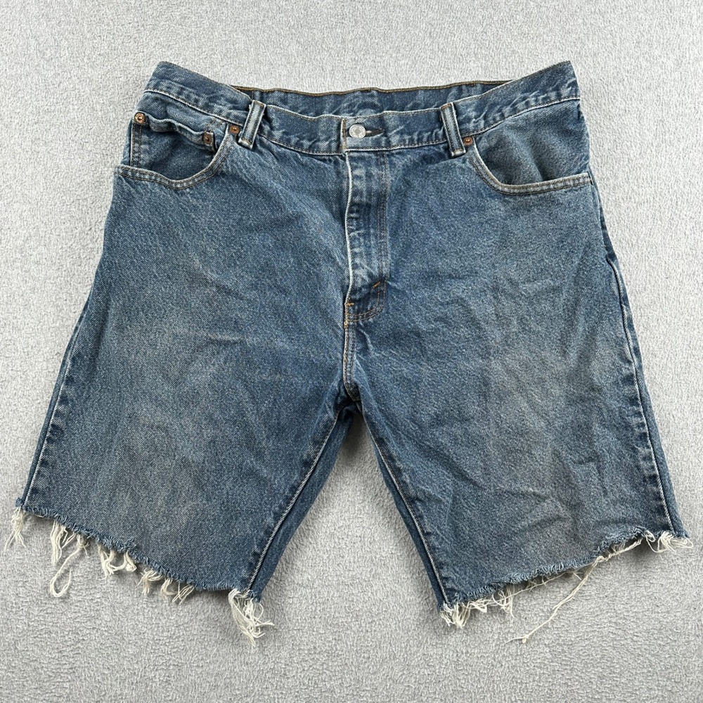Levi's Denim Shorts Mens 36 517 Blue Cut-off Hem